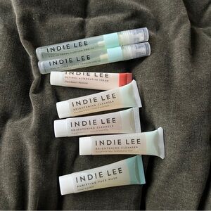 Indie Lee 7 piece bundle toner face cream cleanser set
